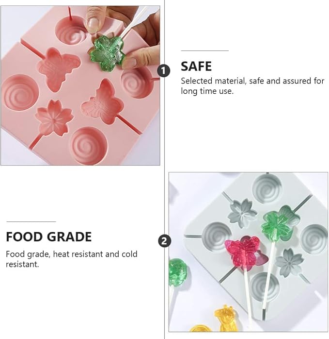 8 Cavity Silicone Lollipop Mould for Candy & Chocolate | Havelock