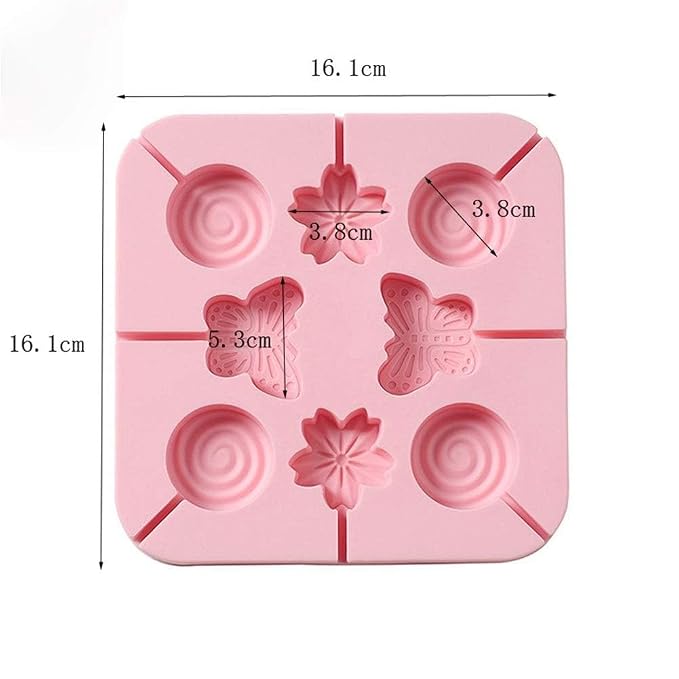 8 Cavity Silicone Lollipop Mould for Candy & Chocolate | Havelock