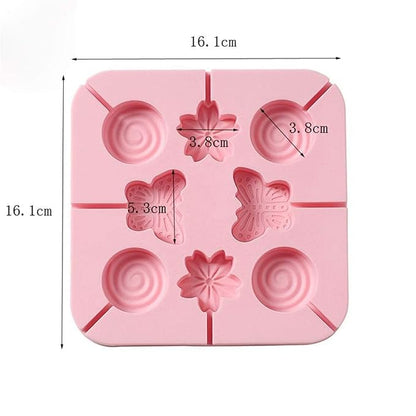 8 Cavity Silicone Lollipop Mould for Candy & Chocolate | Havelock