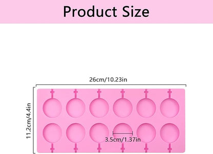 LOLLIPOP MOLD ROUND 12 CAVITY