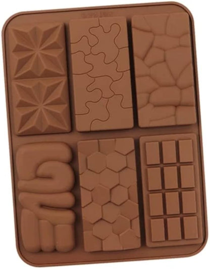 Love & Multi Designs Mini Chocolate Bars Silicone Mold 6 Cavity HaveLock Shop