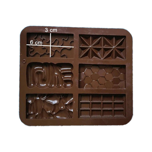 Love & Multi Designs Mini Chocolate Bars Silicone Mold 6 Cavity HaveLock Shop