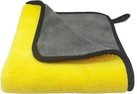 Microfiber Cleaning cloth / towel – Gray and Yellow Color Microfiber Cloth for car, bike, kitchen and home cleaning Purpose HaveLock Shop