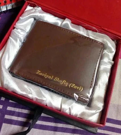 Customized wallet | Name Leather Wallet - HaveLock Shop