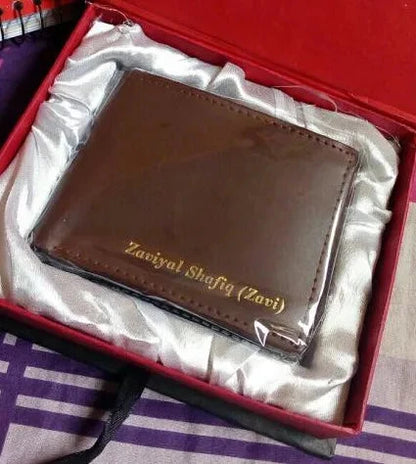 Customized wallet | Name Leather Wallet - HaveLock Shop