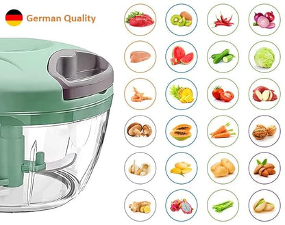 EOTIA Food Processor Manual Shredder Vegetable HAND Cutter Chopper 3 Blades - Rassi Chopperr