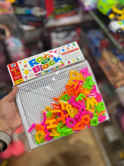 Alphabet Peg Board for Kids | Spelling & Learning Toy