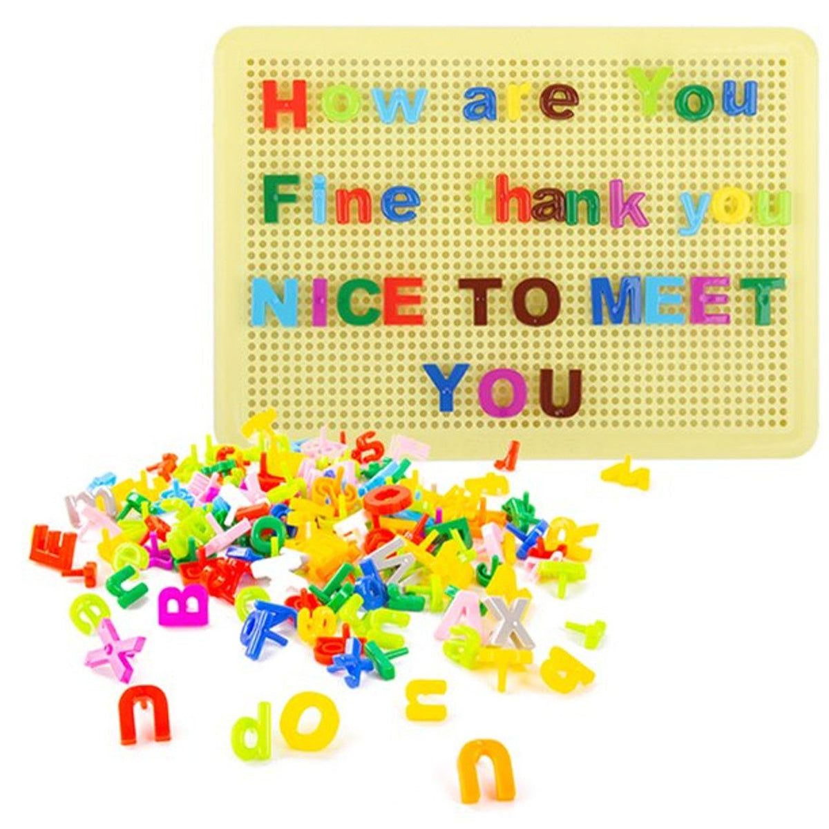 Alphabet Peg Board for Kids | Spelling & Learning Toy