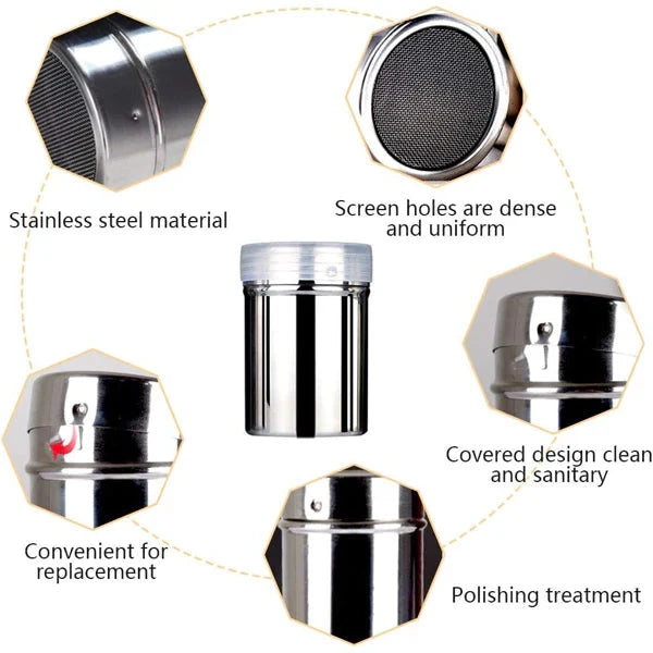 Stainless Steel Shaker for Icing Sugar & Flour Small - HaveLock Shop