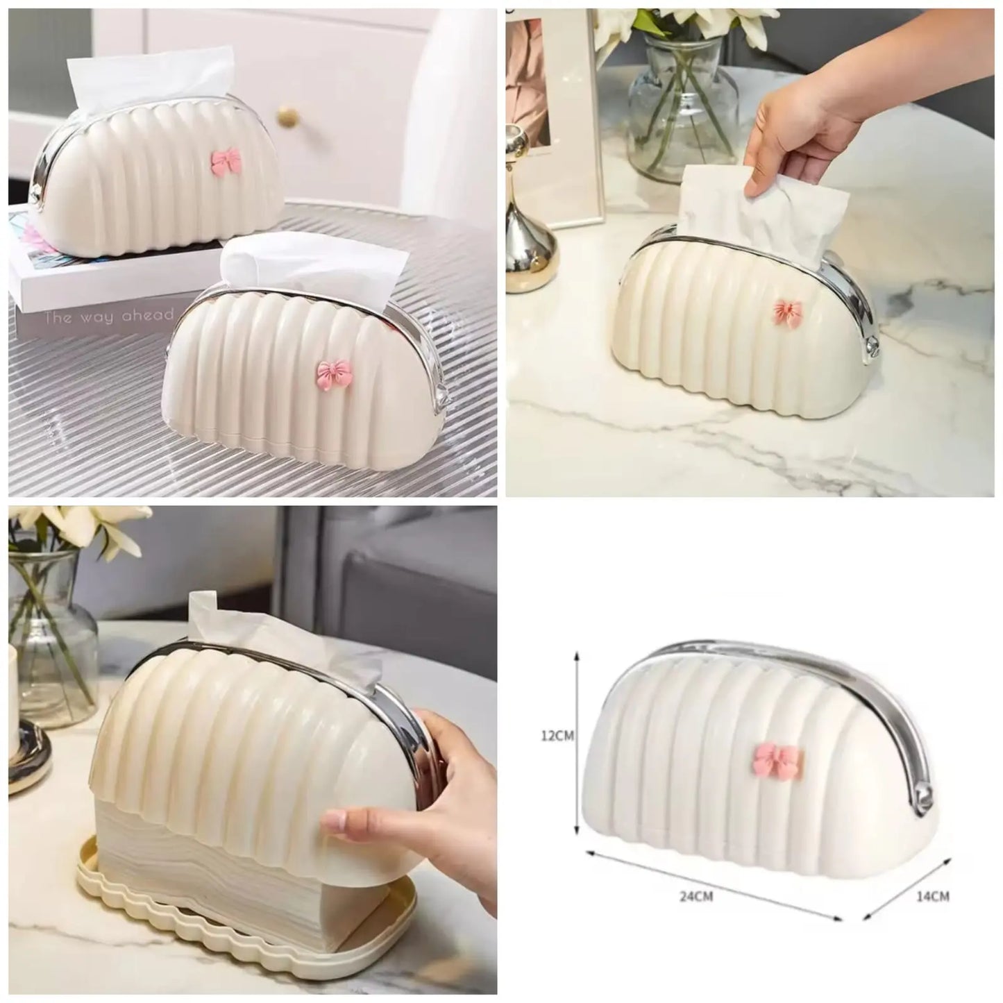 SHELL TISSUE BOX 
