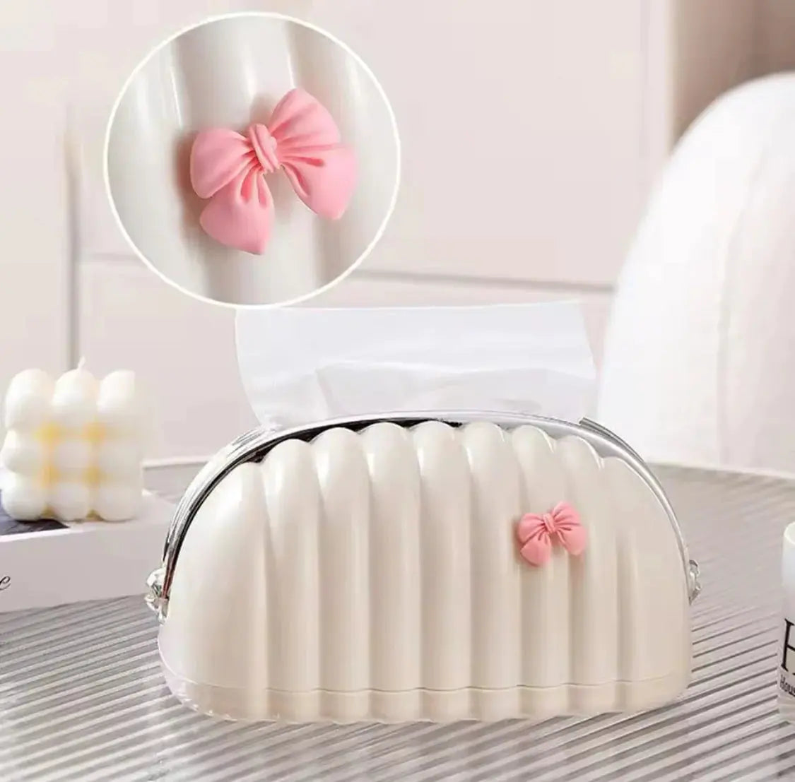 SHELL TISSUE BOX 