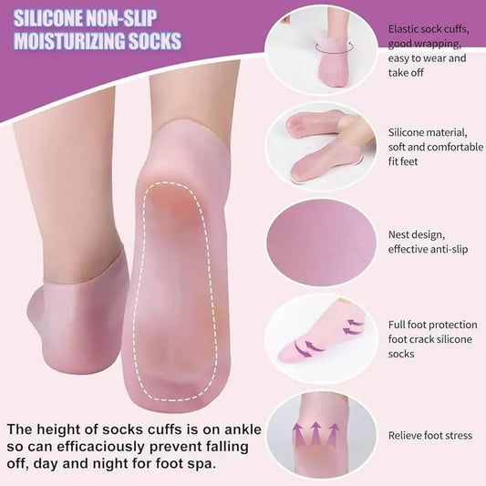 Silicone Elastic Moisturizing Foot Socks – Spa Gel Socks - HaveLock Shop
