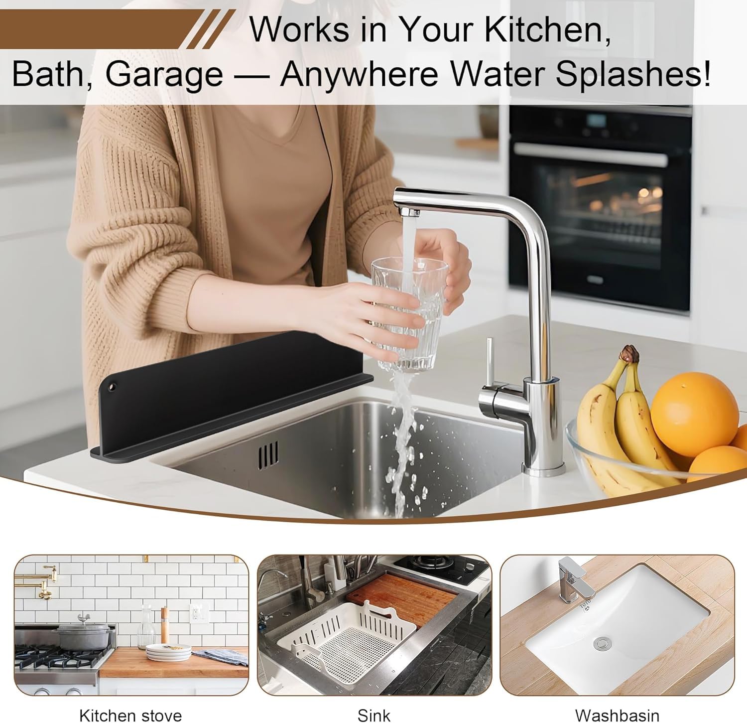 Silicone Sink Splash Guard for Kitchen HaveLock Shop