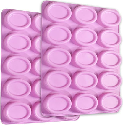 Silicone Oval 15 Cavity Soap Mold for DIY Soap Making | Havelockshop