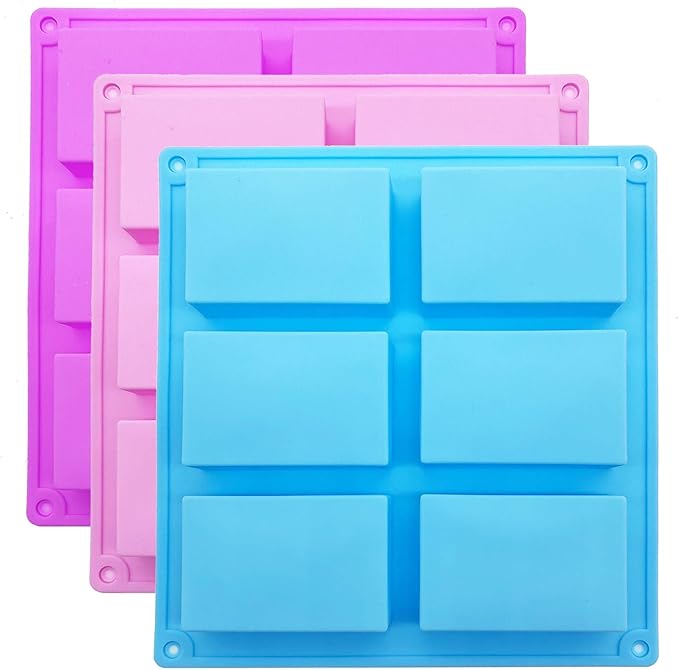 Rectangle Shape Baking & Soap Mold 6 Cavity HaveLock Shop