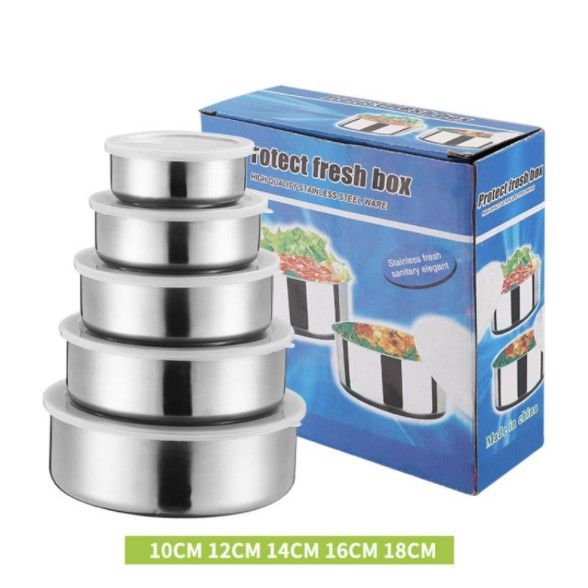 Stainless steel Bowl set 5pcs
