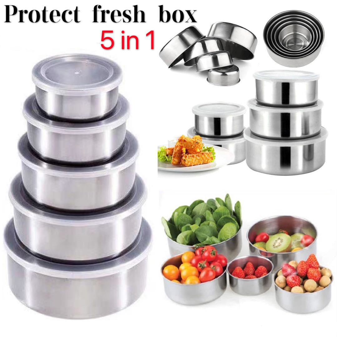 Stainless steel Bowl set 5pcs