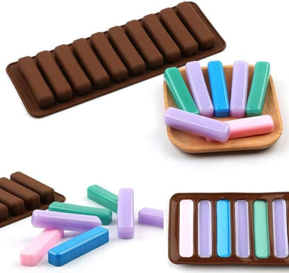 Silicon Chocolate Mold Long Strip Shape Finger Shape Rectangular Grain Bar Shape HaveLock Shop