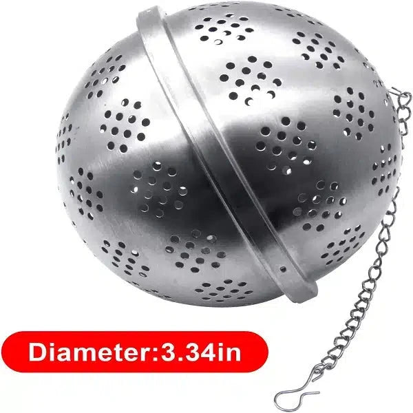 Tea Ball Filter With Extended Chain Hook For Enhancing Soups HaveLock Shop