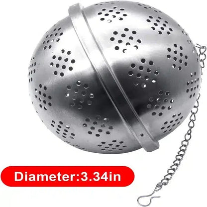 Tea Ball Filter With Extended Chain Hook For Enhancing Soups HaveLock Shop
