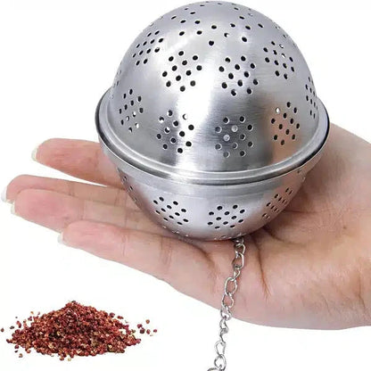 Tea Ball Filter With Extended Chain Hook For Enhancing Soups HaveLock Shop