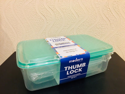 PACK OF 7 Food Storage Containers with Thumb Lock Lids HaveLock Shop