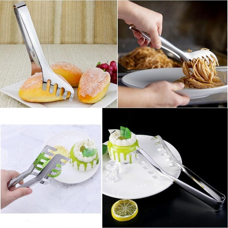 Stainless Steel Food Tong Serving Tong, Spaghetti Tong, Comb Shaped Tong, Pasta Tong HaveLock Shop