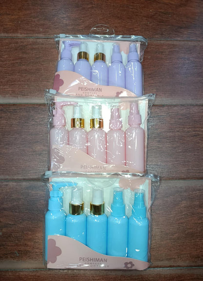 Pack of 5 Empty Bottles Travel Kit HaveLock Shop