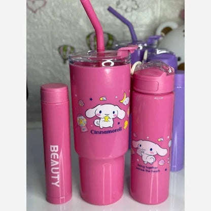Kawaii Sanrio Character Plastic Tumbler 3Pc Set HaveLock Shop