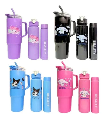 Kawaii Sanrio Character Plastic Tumbler 3Pc Set HaveLock Shop