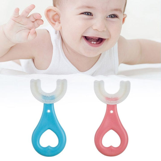U-Shaped Baby Teether Toothbrush Soft Silicone Brush HaveLock Shop