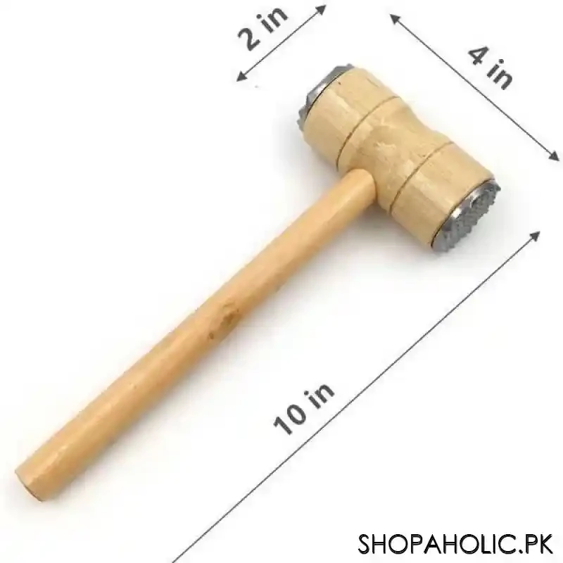Wooden Meat Tenderizer Mallet Double Sided Aluminum Meat Hammer HaveLock Shop