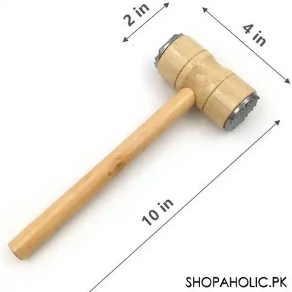 Wooden Meat Tenderizer Mallet Double Sided Aluminum Meat Hammer HaveLock Shop