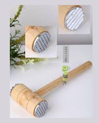 Wooden Meat Tenderizer Mallet Double Sided Aluminum Meat Hammer HaveLock Shop