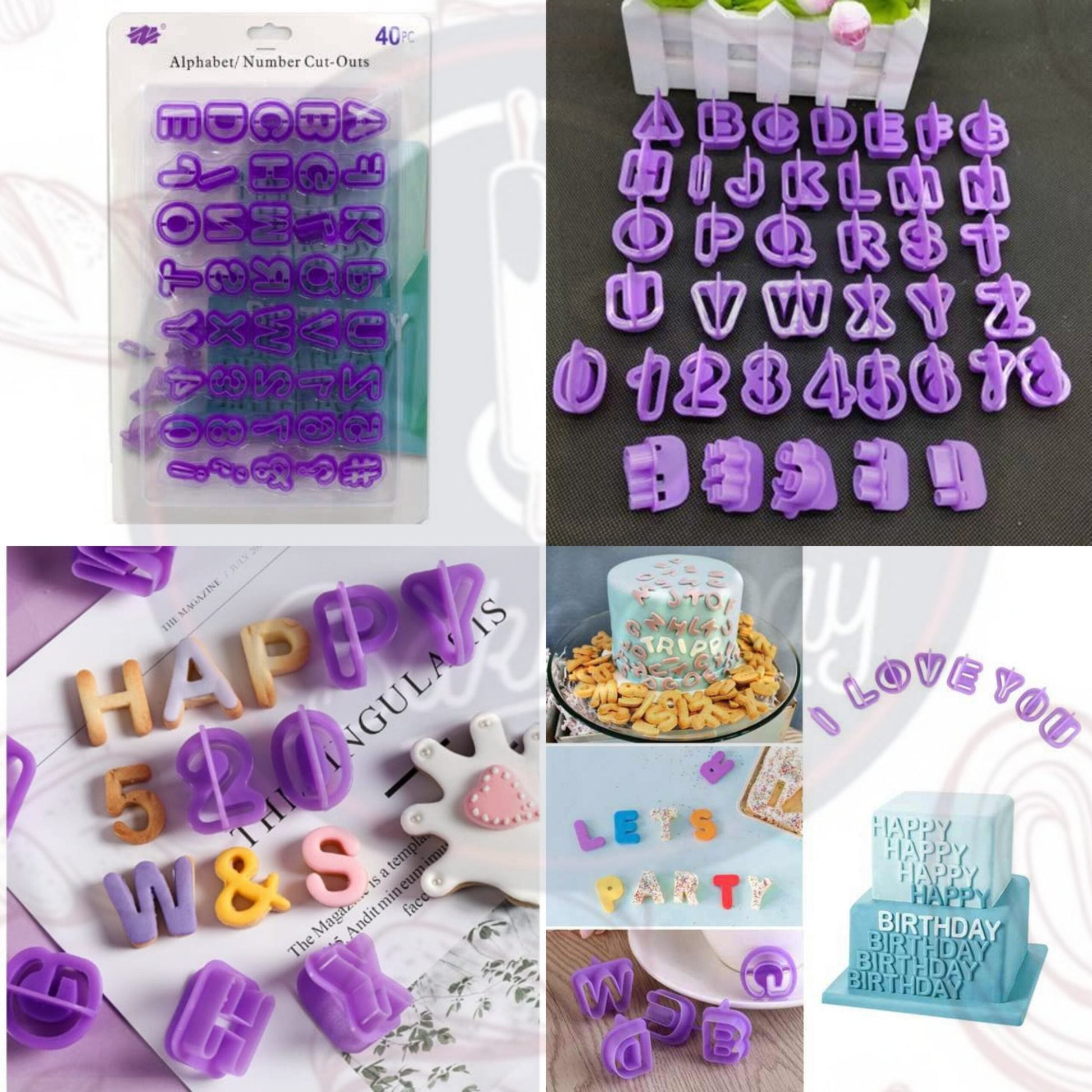 40pcs Alphabet Cutter Set Plastic HaveLock Shop