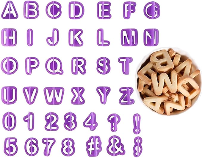 40pcs Alphabet Cutter Set Plastic HaveLock Shop
