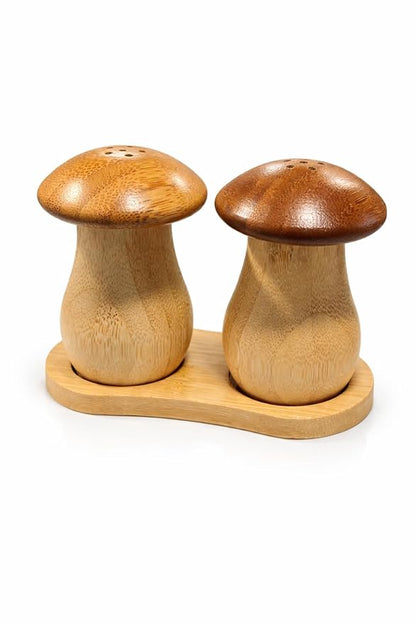 Bamboo Mushroom salt Pepper 