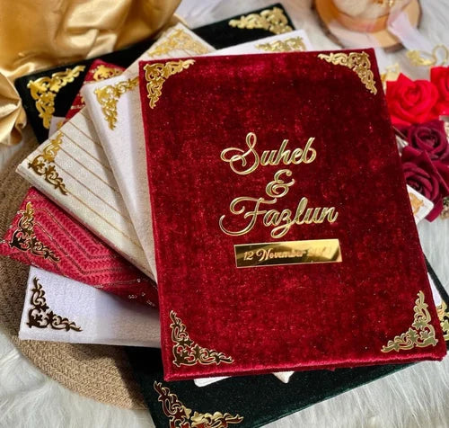 Customized Nikkah Booklet with Box HaveLock Shop