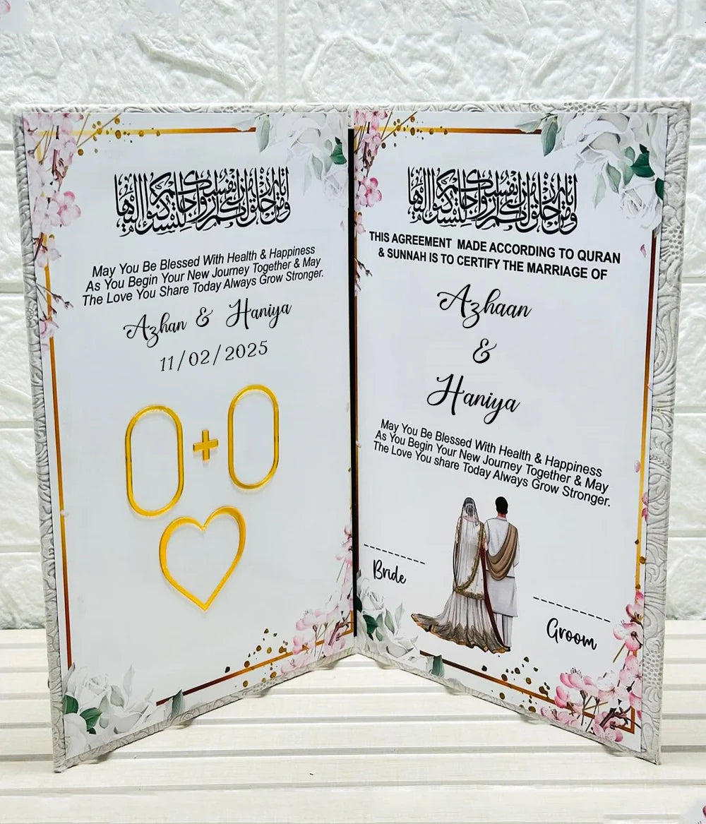 Customized Nikkah Booklet HaveLock Shop
