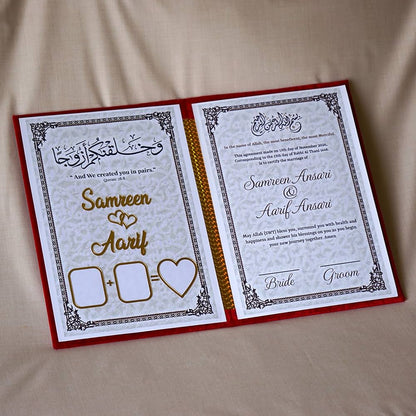 Customized Nikkah Booklet HaveLock Shop