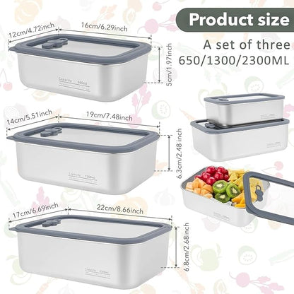 Bowl set steel 3pcs