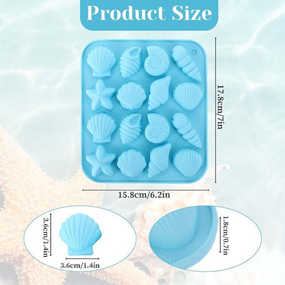 16 Cavity Shell Fish Silicone Chocolate Mold | Havelockshop