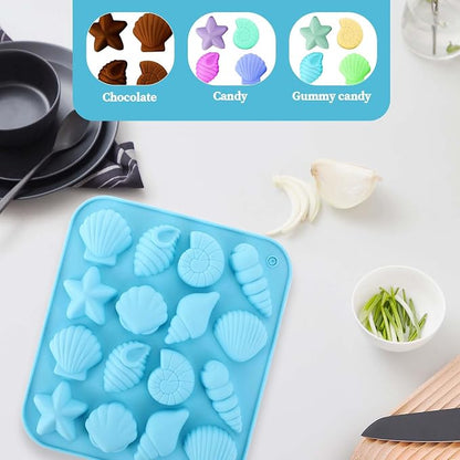 16 Cavity Shell Fish Silicone Chocolate Mold | Havelockshop