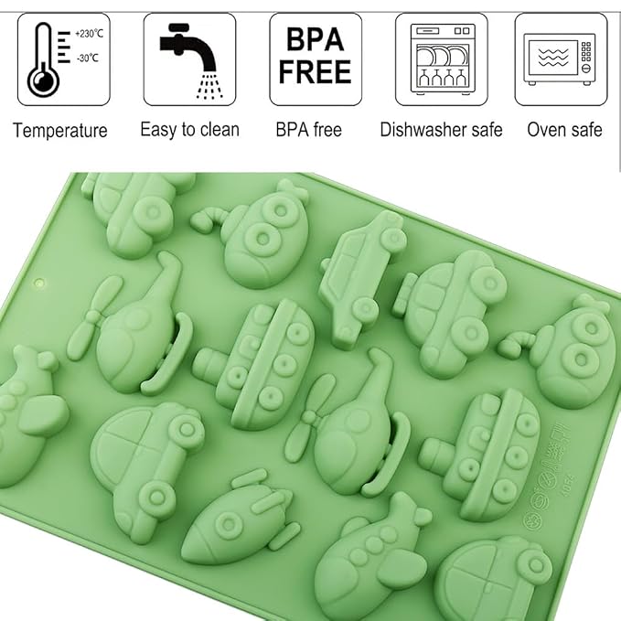Car Plane Boat Silicone Candy & Chocolate Molds | Havelockshop