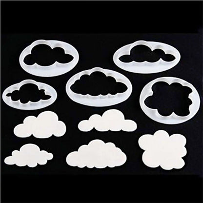 Cloud Fondant & Cookie Cutter 5Pcs Set HaveLock Shop
