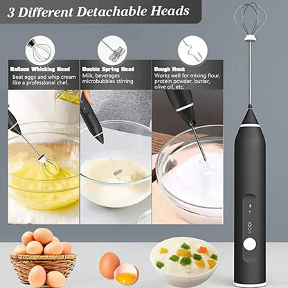 2 in 1 Coffee Egg beater Rechargeable HaveLock Shop
