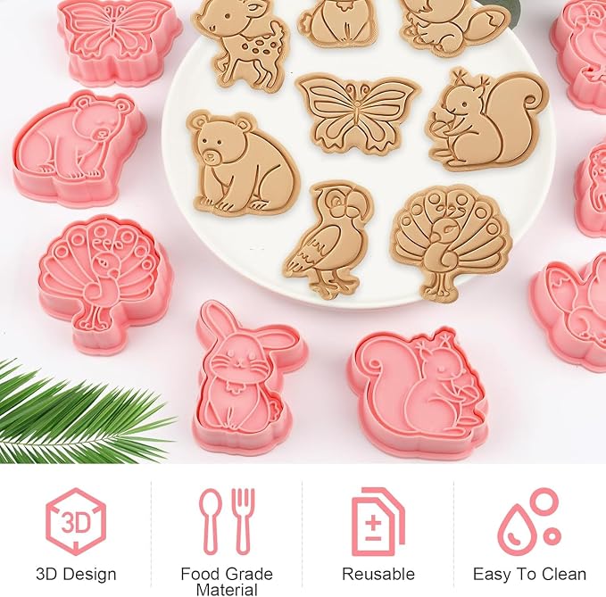 8pcs Forest Animal Cookie Cutter Set | Havelockshop.com