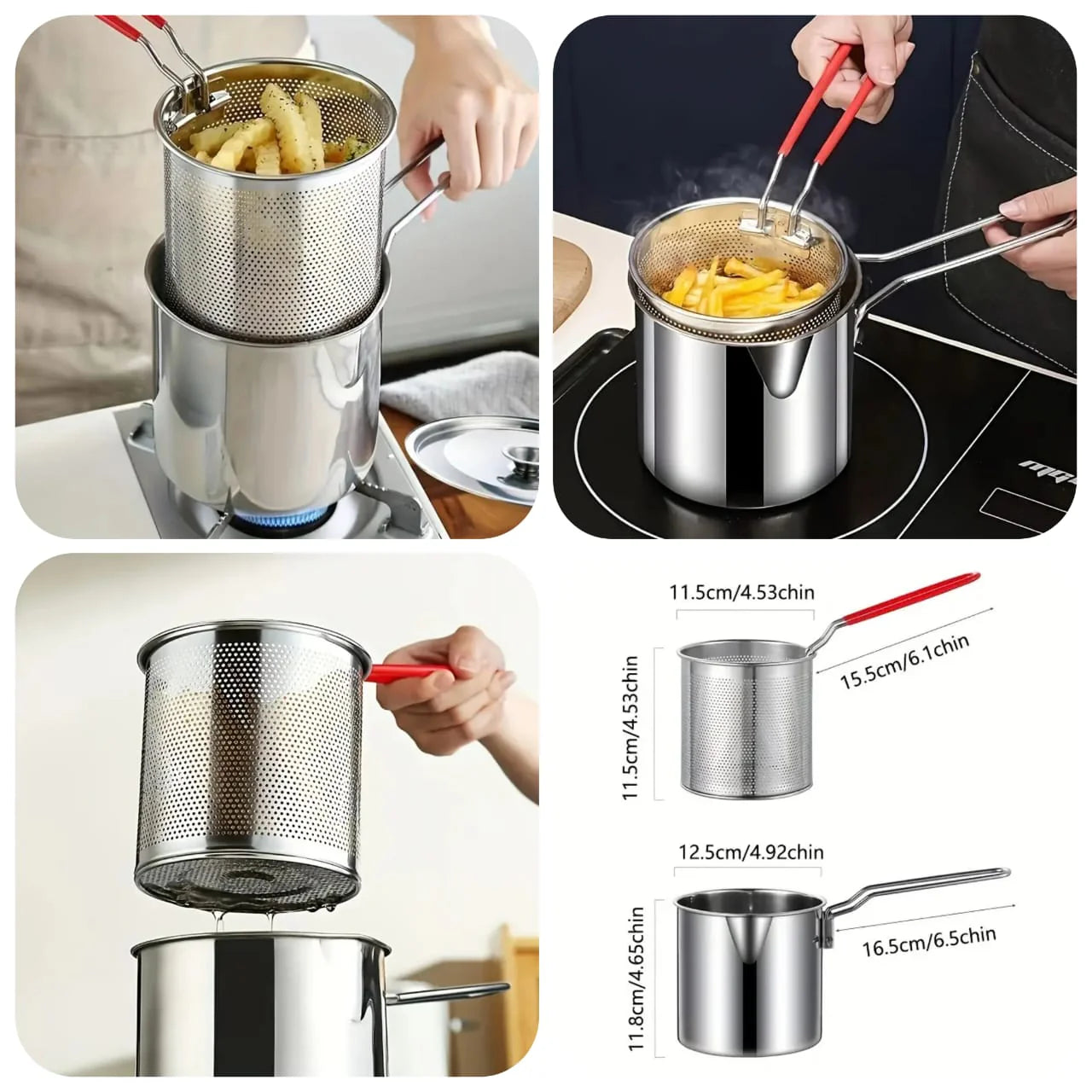 Stainless steel Deep Frying Pot 1200ml HaveLock Shop