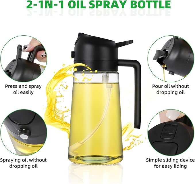 Oil spray bottle 2 in 1