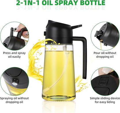 Oil spray bottle 2 in 1